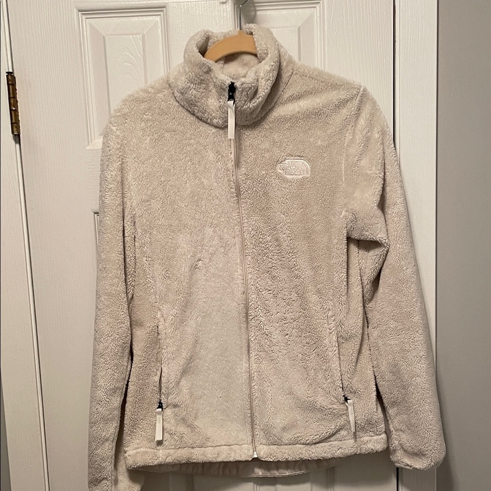 The North Face Women's Beige Teddy Jacket. Women’s size small. Very nice